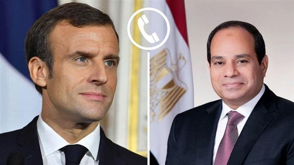 الرئيس السيسي وماكرون