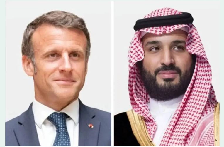 ولي العهد السعودي والرئيس الفرنسي