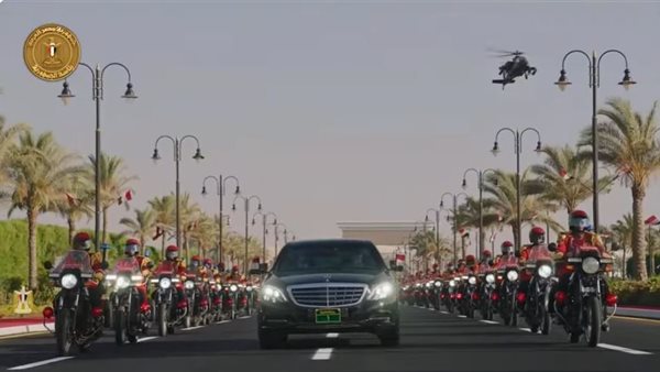 موكب الرئيس السيسي